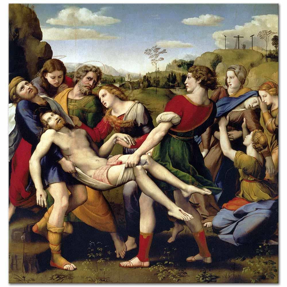 Raphael İsa'nın Gömü Hazırlığı Kanvas Tablo