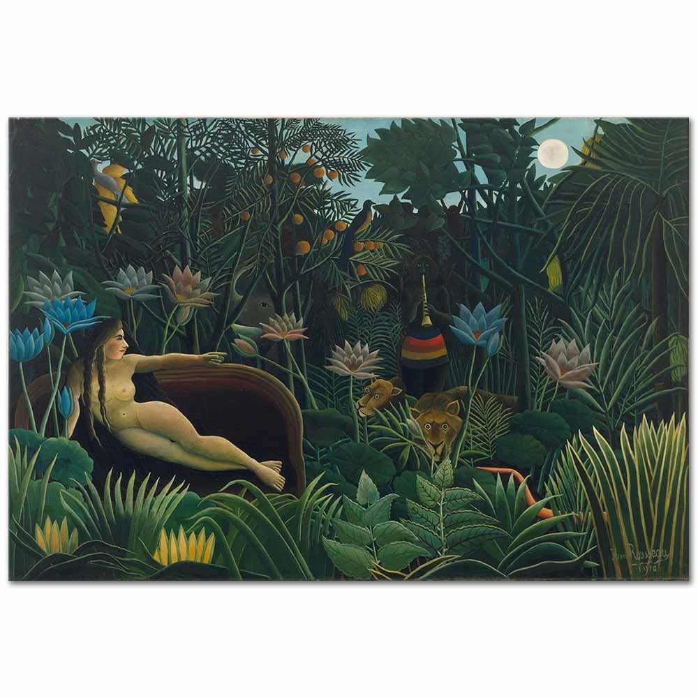 Henri Rousseau Rüya Kanvas Tablo