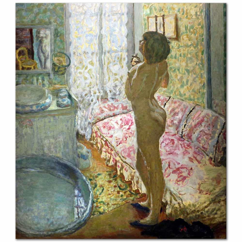 The Dressing Room with Pink Sofa by Pierre Bonnard