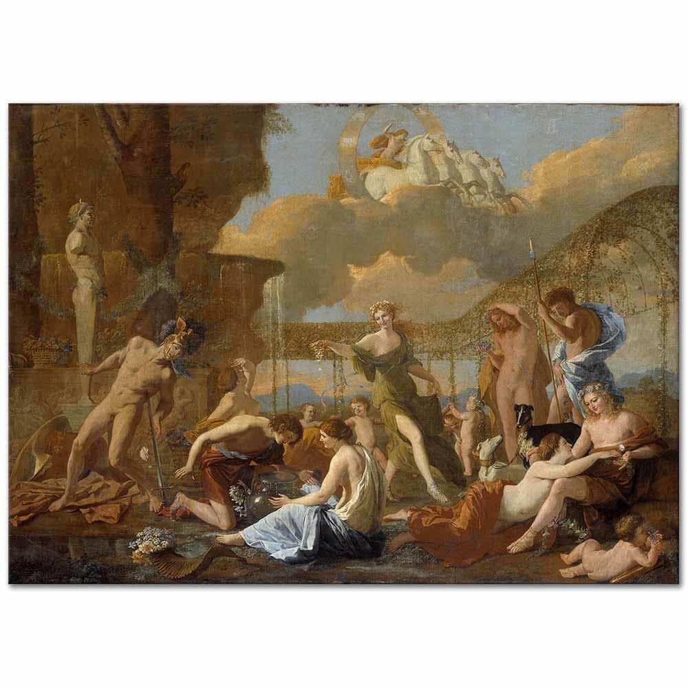 The Empire of Flora by Nicolas Poussin as Art Print