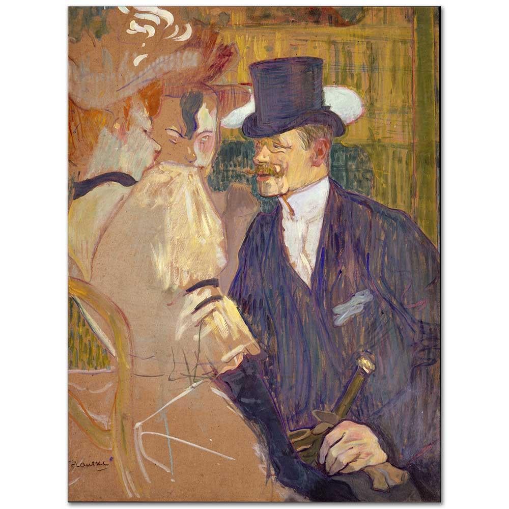 Henri de Toulouse-Lautrec Moulin Rouge'da Bir İngiliz Kanvas Tablo
