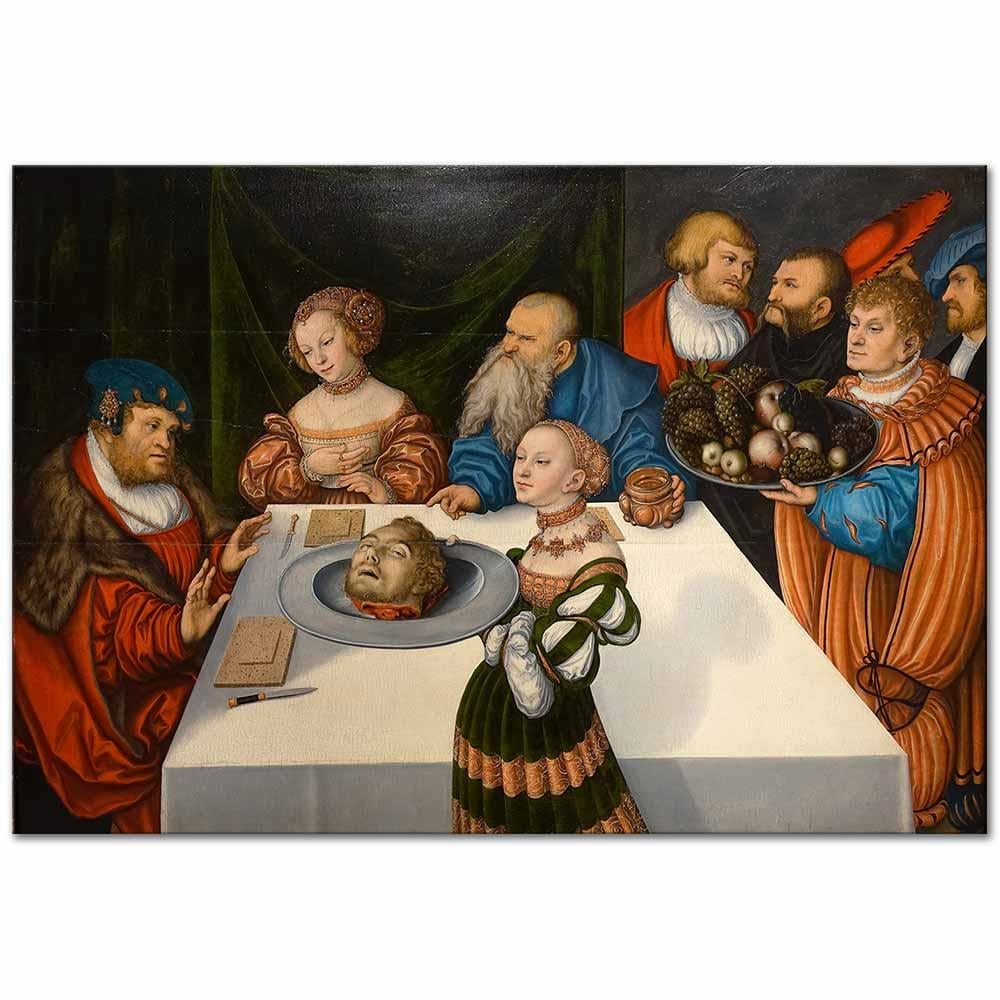 The Feast of Herod by Lucas Cranach as Art Print