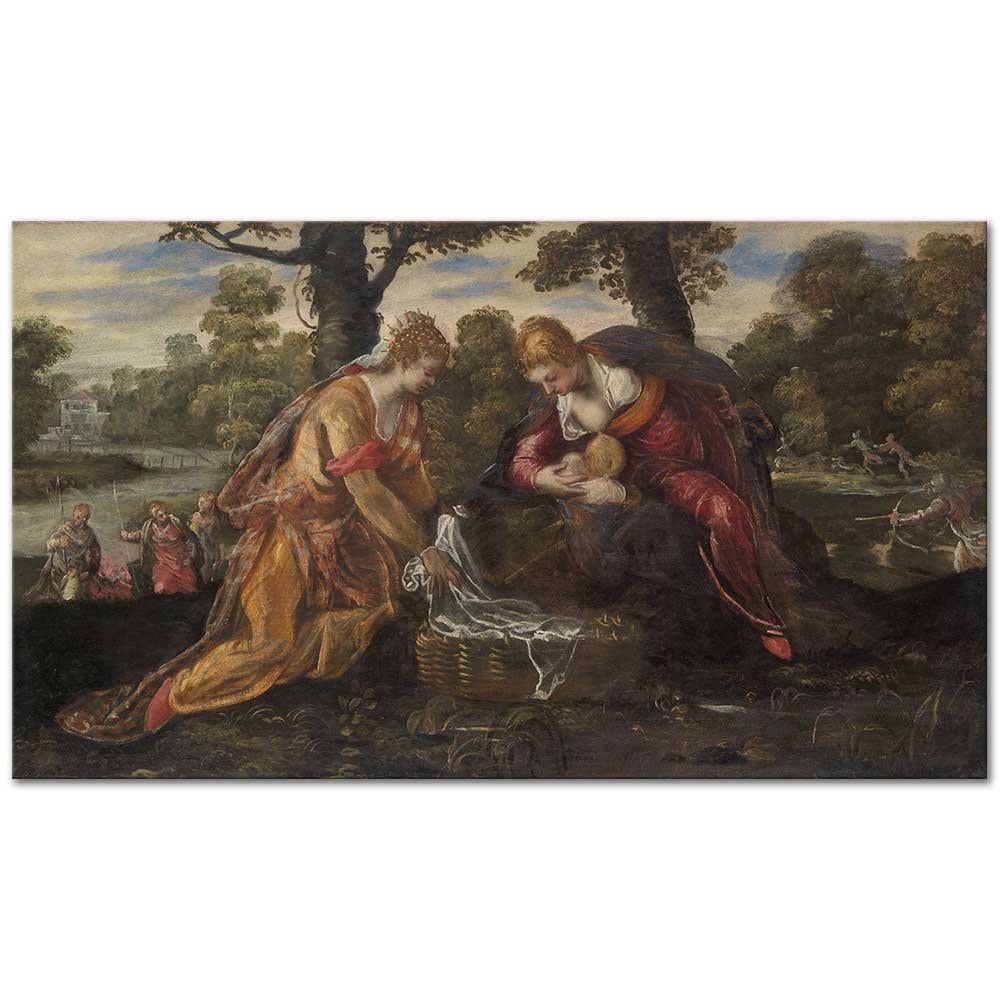 Tintoretto Musa'nın Bulunuşu Kanvas Tablo
