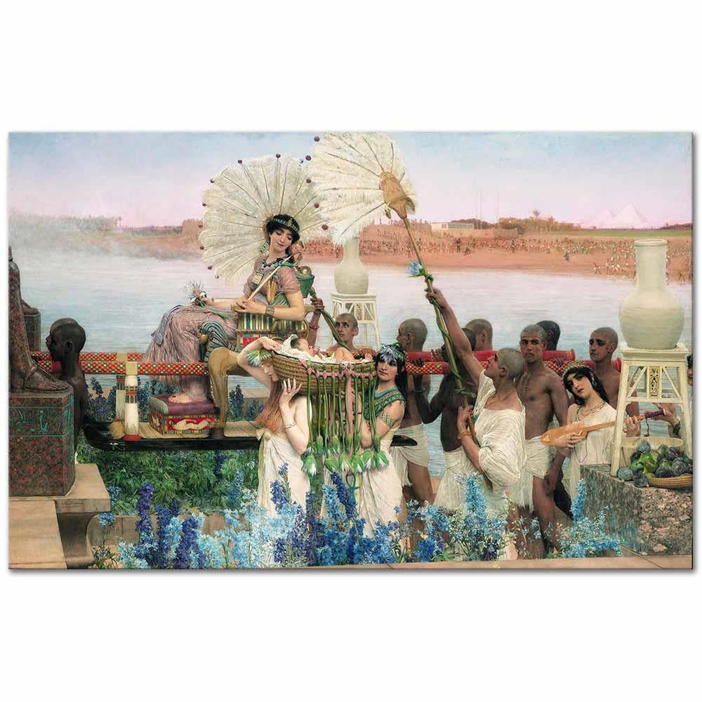 Sir Lawrence Alma Tadema Musa'nın Bulunuşu Kanvas Tablo