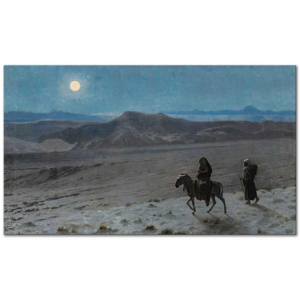 Jean Leon Gerome Mısır'a Kaçış Kanvas Tablo