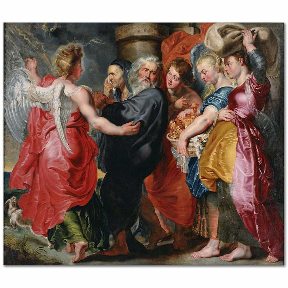 The Flight Of Lot And His Family From Sodom by Jacob Jordaens as Fine Art Print