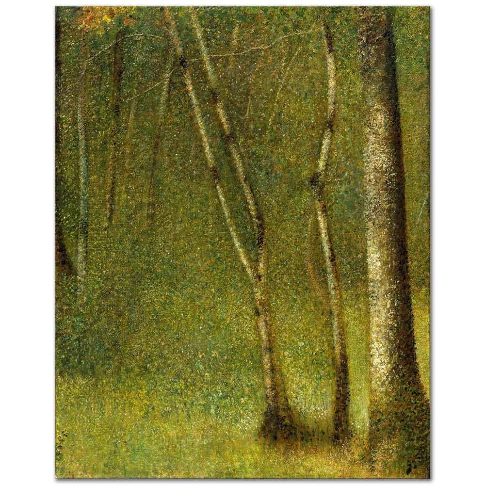 Georges Seurat Ağaçlar Kanvas Tablo