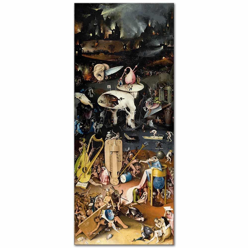 Hieronymus Bosch Dünyevi Tatlar Bahçesi Cehennem Kanvas Tablo