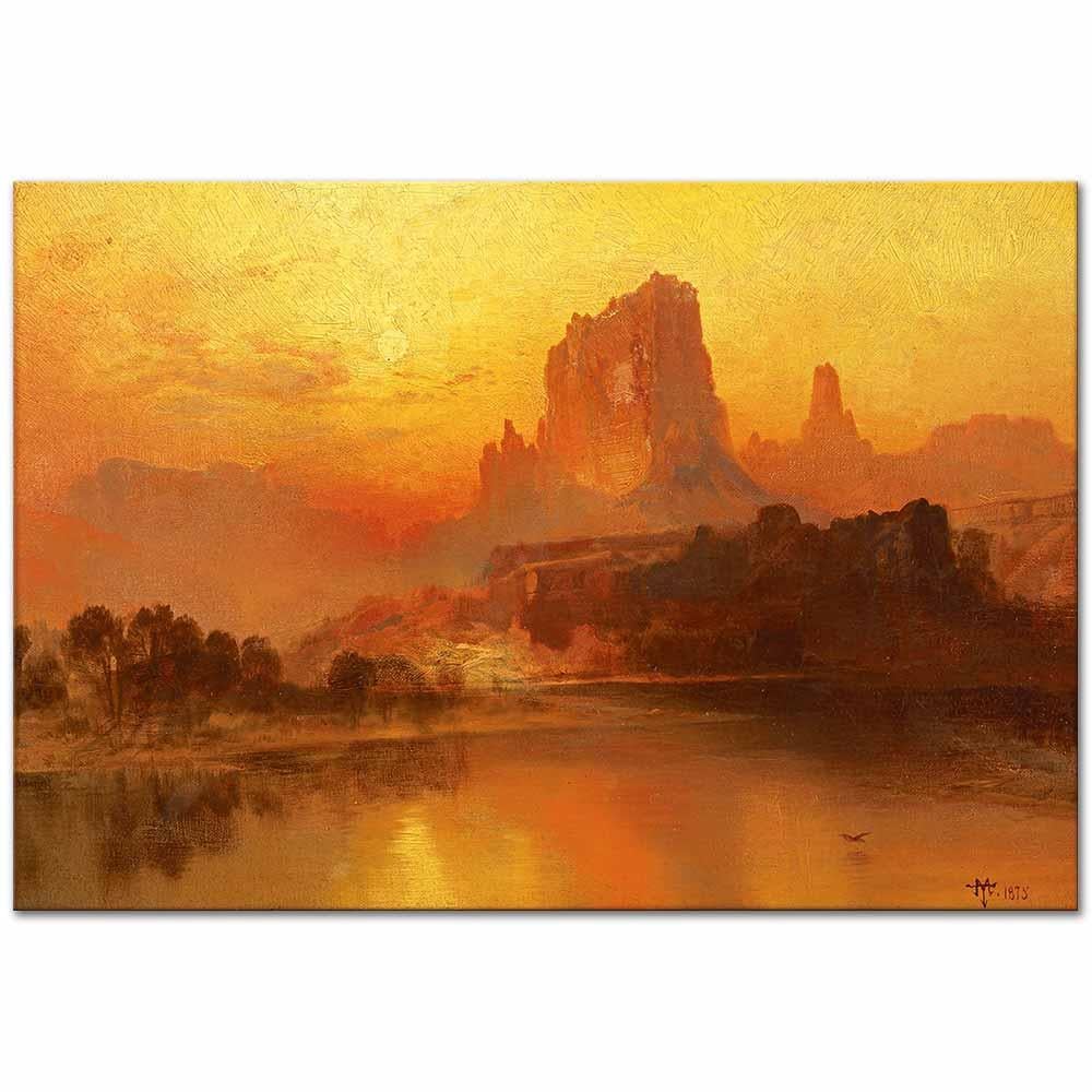 Thomas Moran Altın Saatler Kanvas Tablo