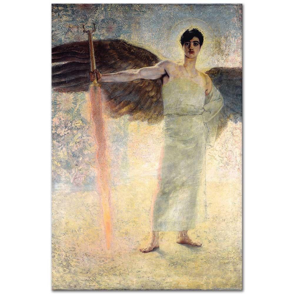 Franz von Stuck Cennetin Bekçisi Kanvas Tablo