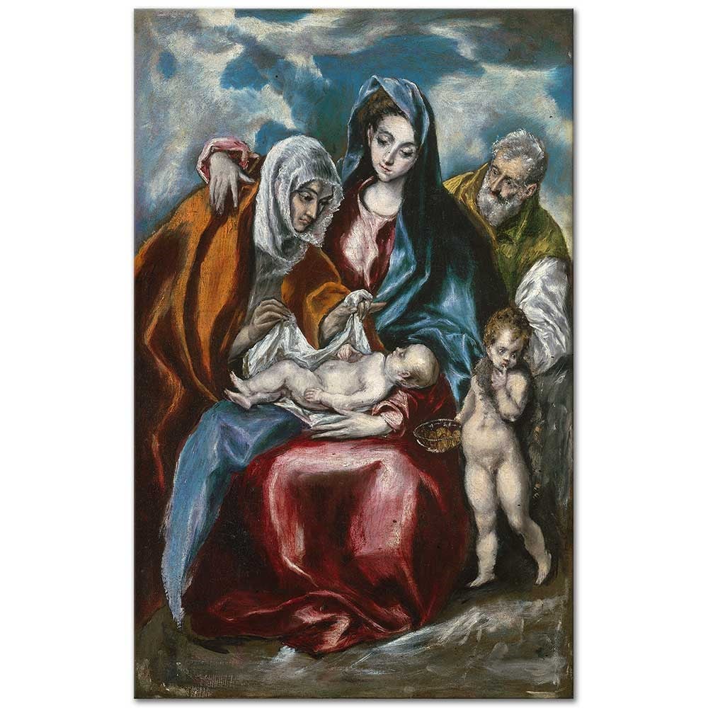 The Holy Family with Saint Anne and John the Baptist as Child by El Greco