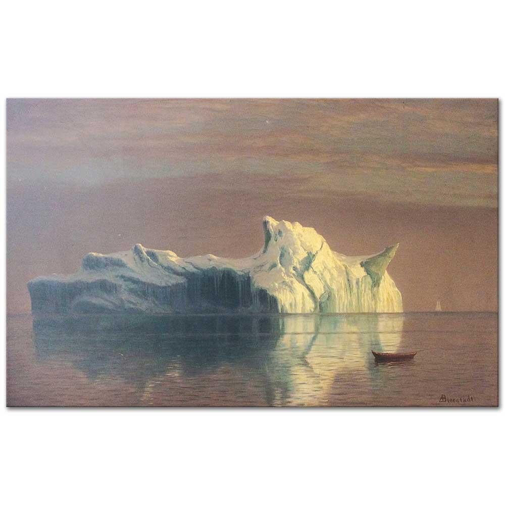 Albert Bierstadt Buzdağı Kanvas Tablo