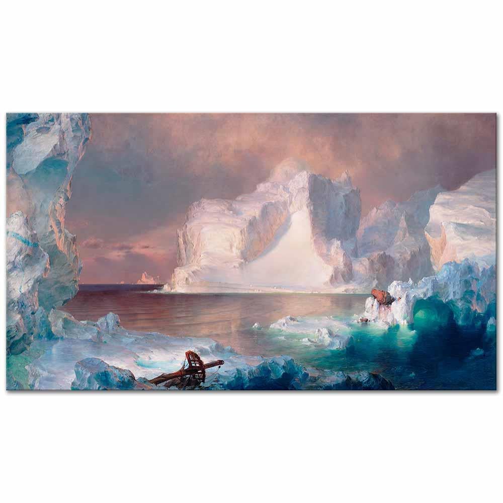 The Icebergs by Frederic Edwin Church as Art Print