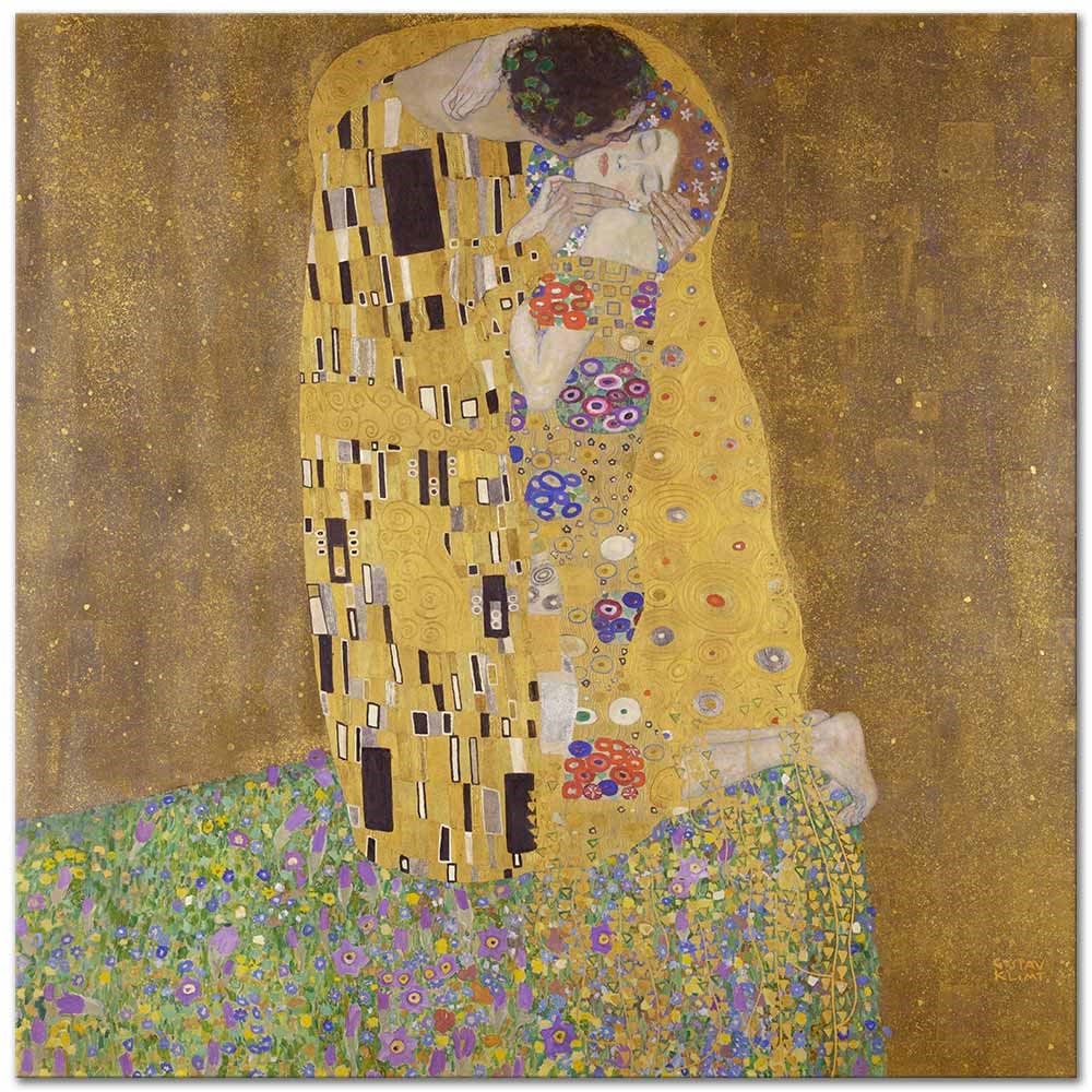 Gustav Klimt Öpüş Kanvas Tablo