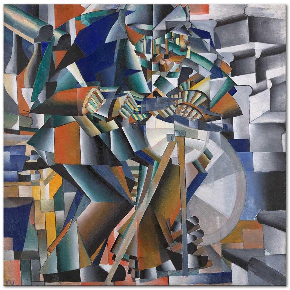 Kazimir Malevich Bıçak Bileyicisi Kanvas Tablo