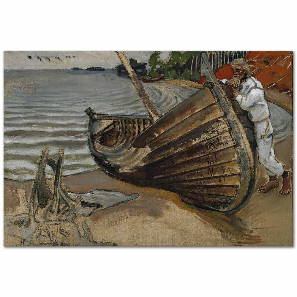 The Lamenting Boat by Akseli Gallen Kallela as Fine Art Print