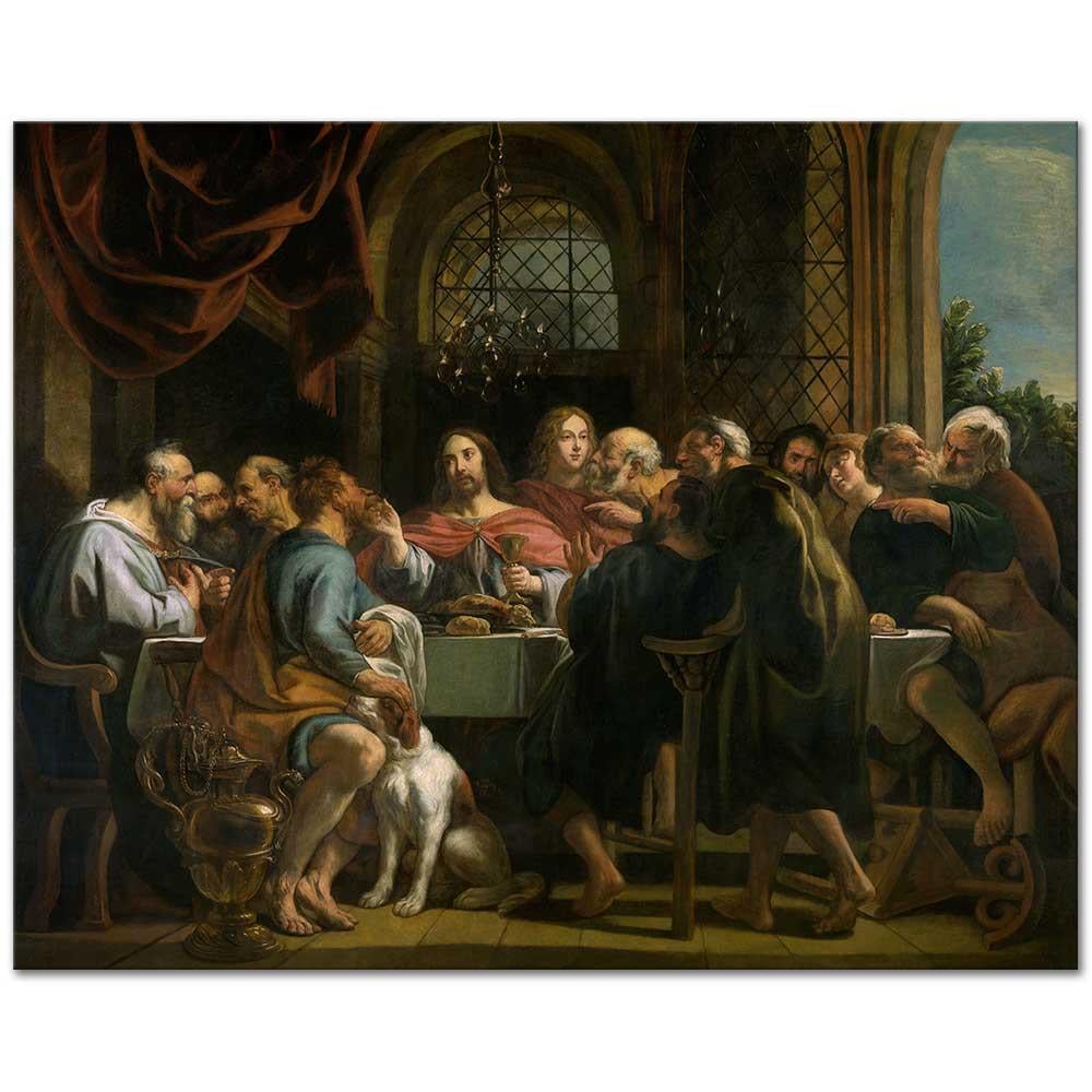The Last Supper by Jacob Jordaens as Fine Art Print