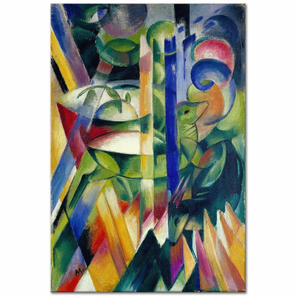Franz Marc Küçük Dağ Keçileri Kanvas Tablo