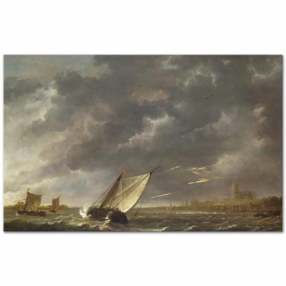 Aelbert Cuyp Fırtına Kanvas Tablo