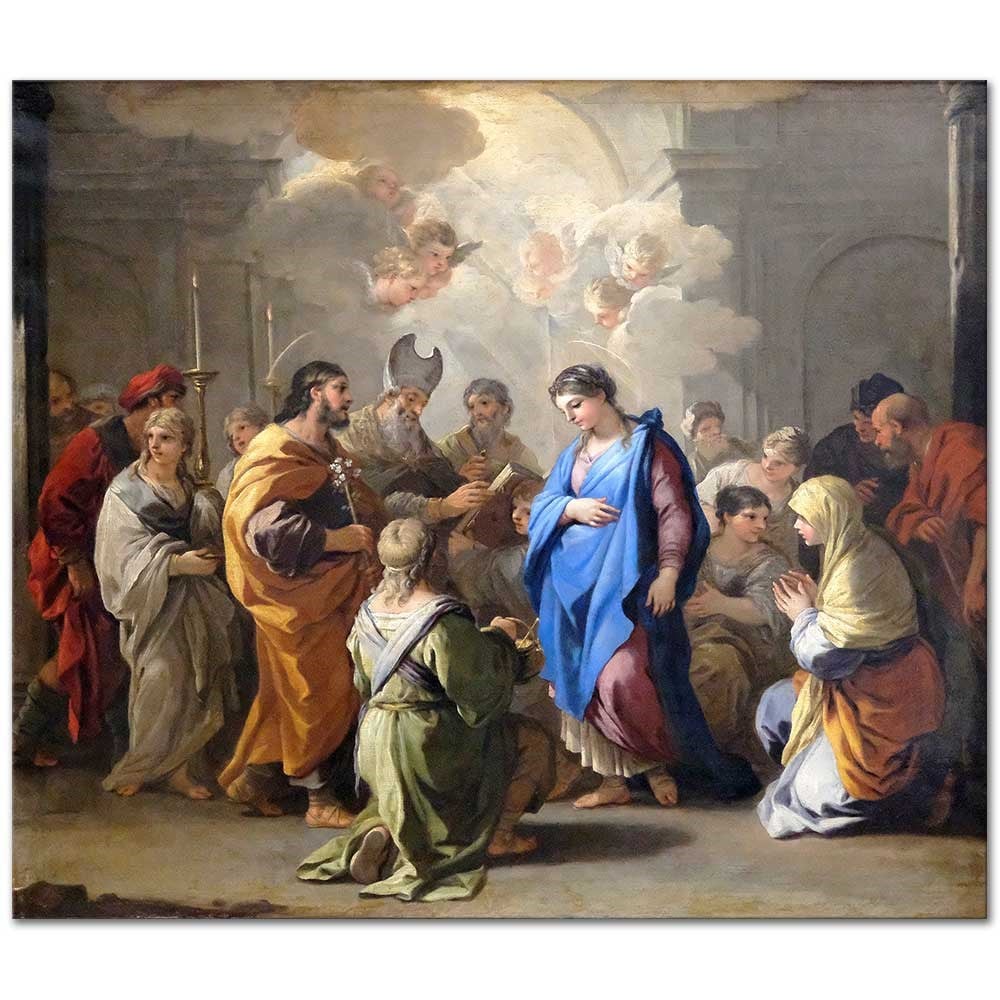 Luca Giordano Bakirenin Evliliği Kanvas Tablo