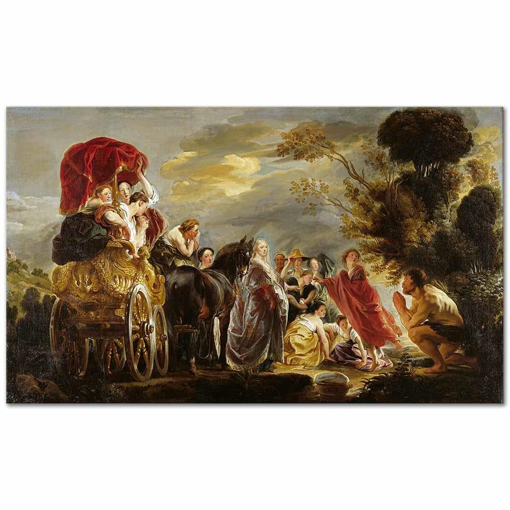 The Meeting Of Odysseus And Nausicaa by Jacob Jordaens as Fine Art Print