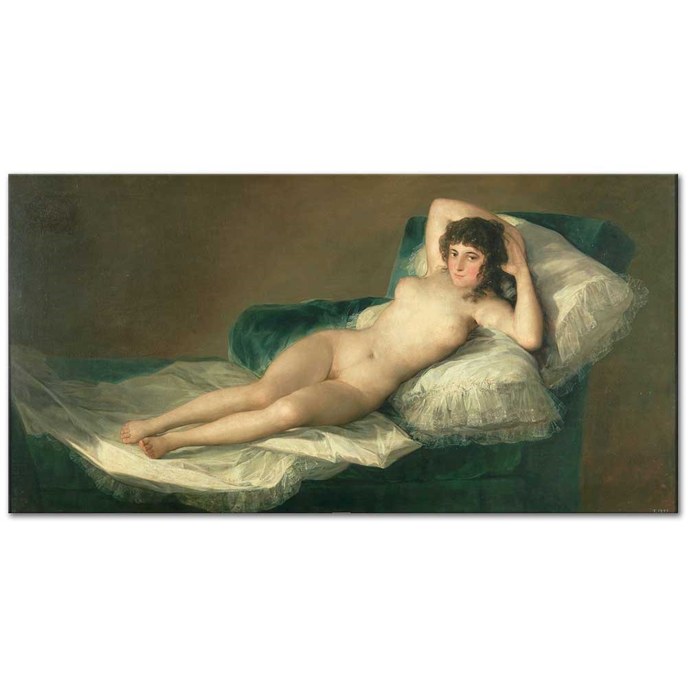 Francisco de Goya Çıplak Maya Kanvas Tablo