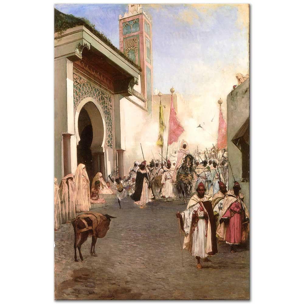 The Pasha of Tangier near the Grand Mosque by Jean Joseph Benjamin Constant as Art Print
