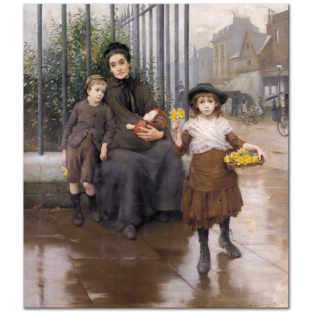 Thomas Benjamin Kennington Yoksulluk Kanvas Tablo
