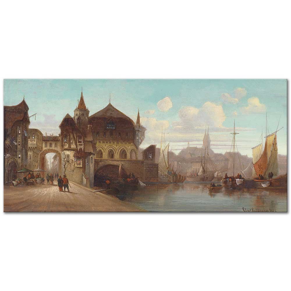 The Port of Antwerp by Karl Kaufmann as Fine Art Print
