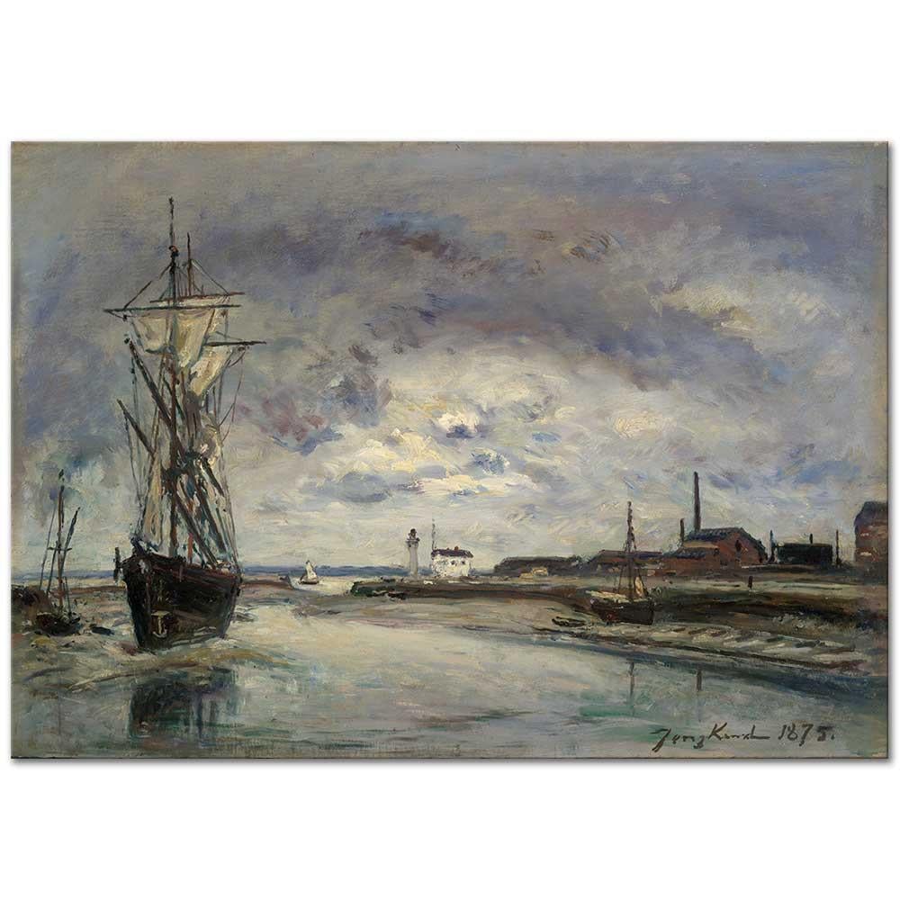 The Port Of Honfleur by Johan Barthold Jongkind as Fine Art Print