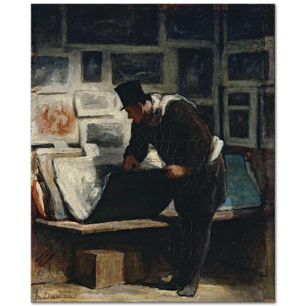 The Print Collector by Honore Daumier