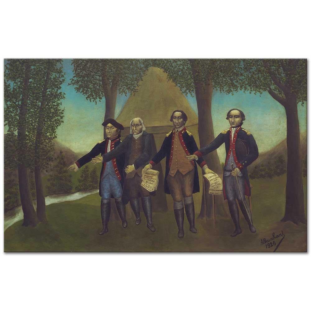 The Proclamation of American Independence by Andre Bauchant as Art Print