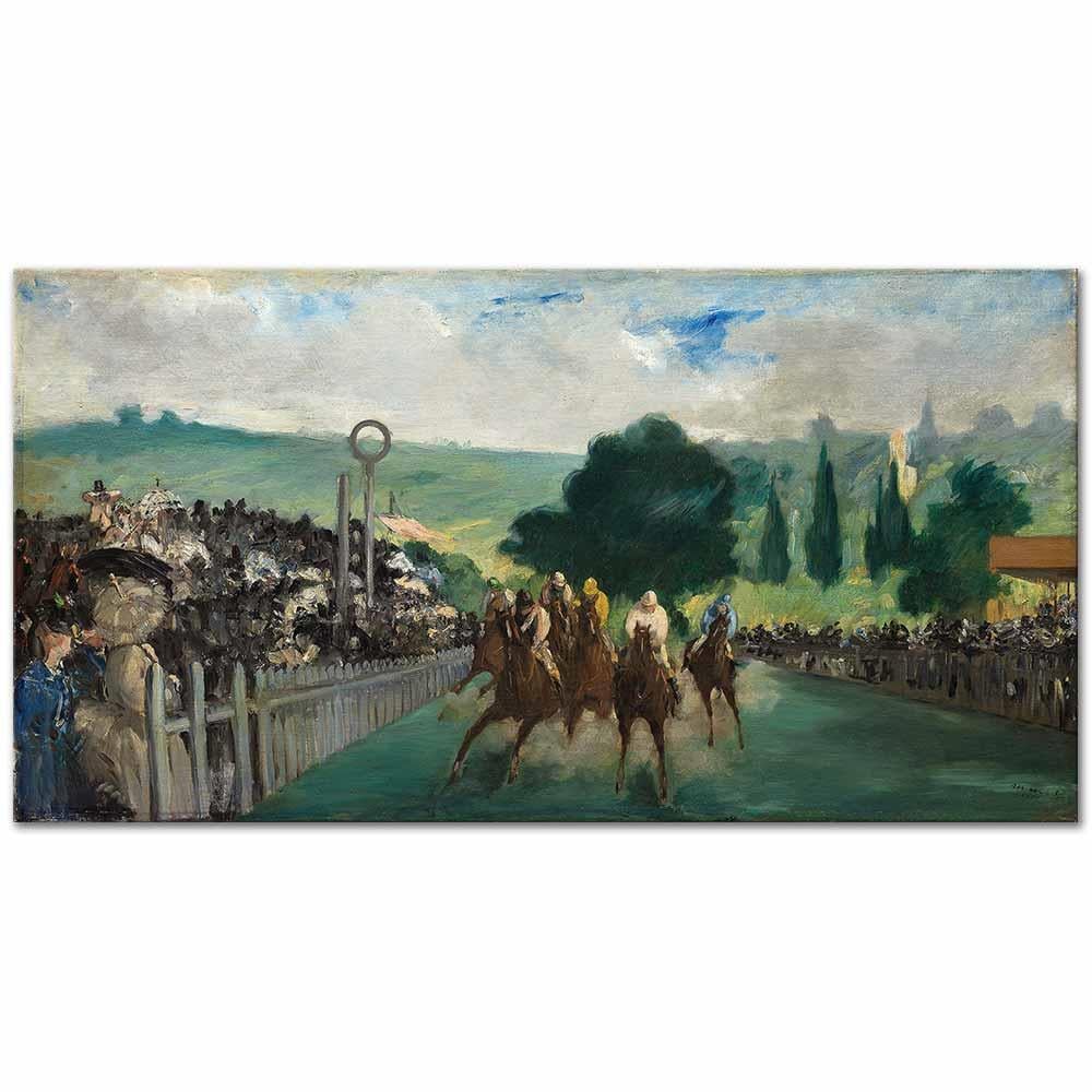 The Races at Longchamp by Edouard Manet as Art Print