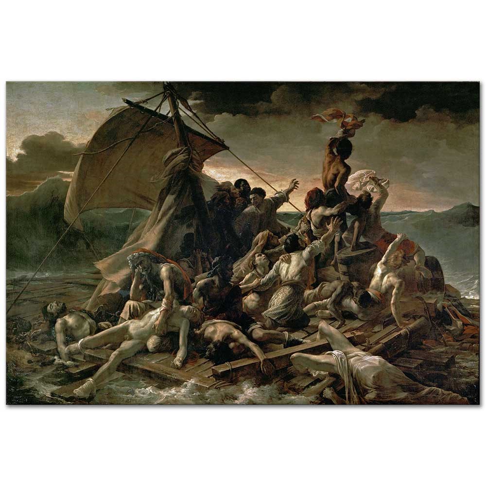 Jean Louis Theodore Gericault Medusa'nın Salı Kanvas Tablo