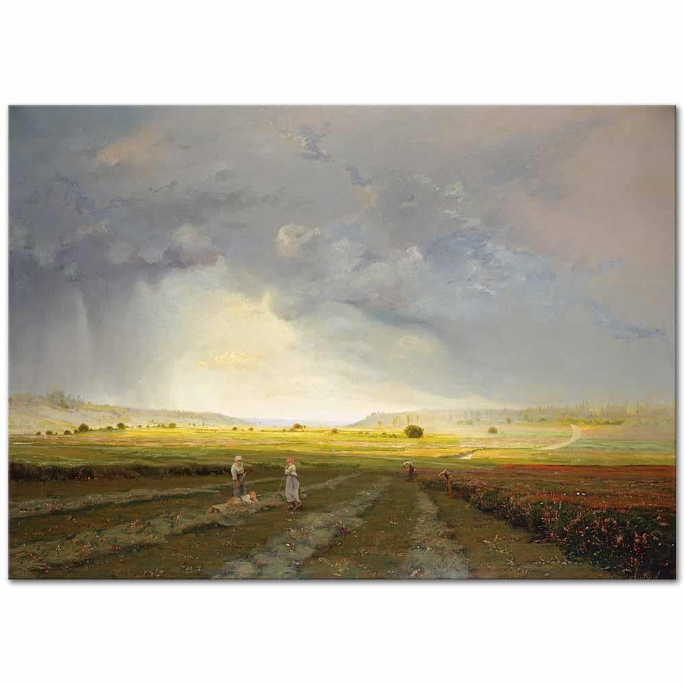 The Rain Shower by Antoine Chintreuil as Art Print