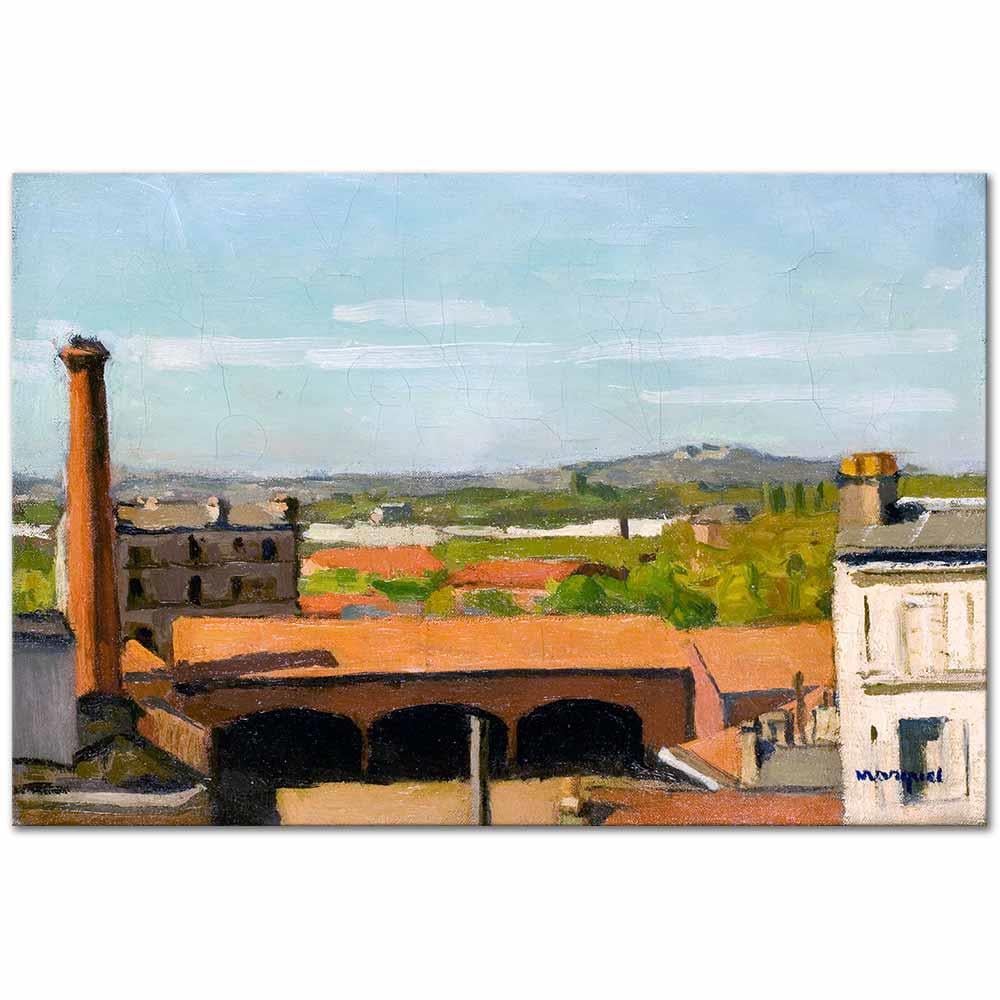 Albert Marquet Kırmızı Çatılar Kanvas Tablo