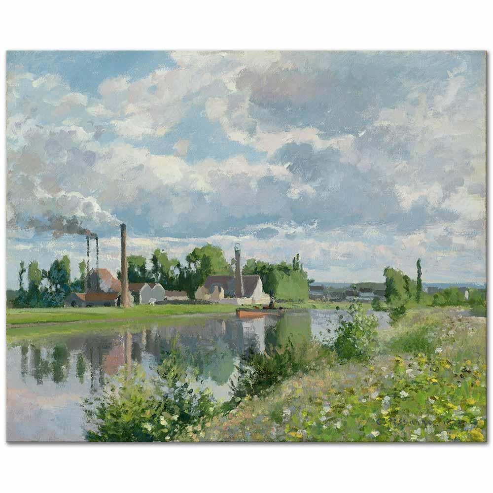 Camille Pissarro Pontoise Yakınlarında Oise Nehri Kanvas Tablo