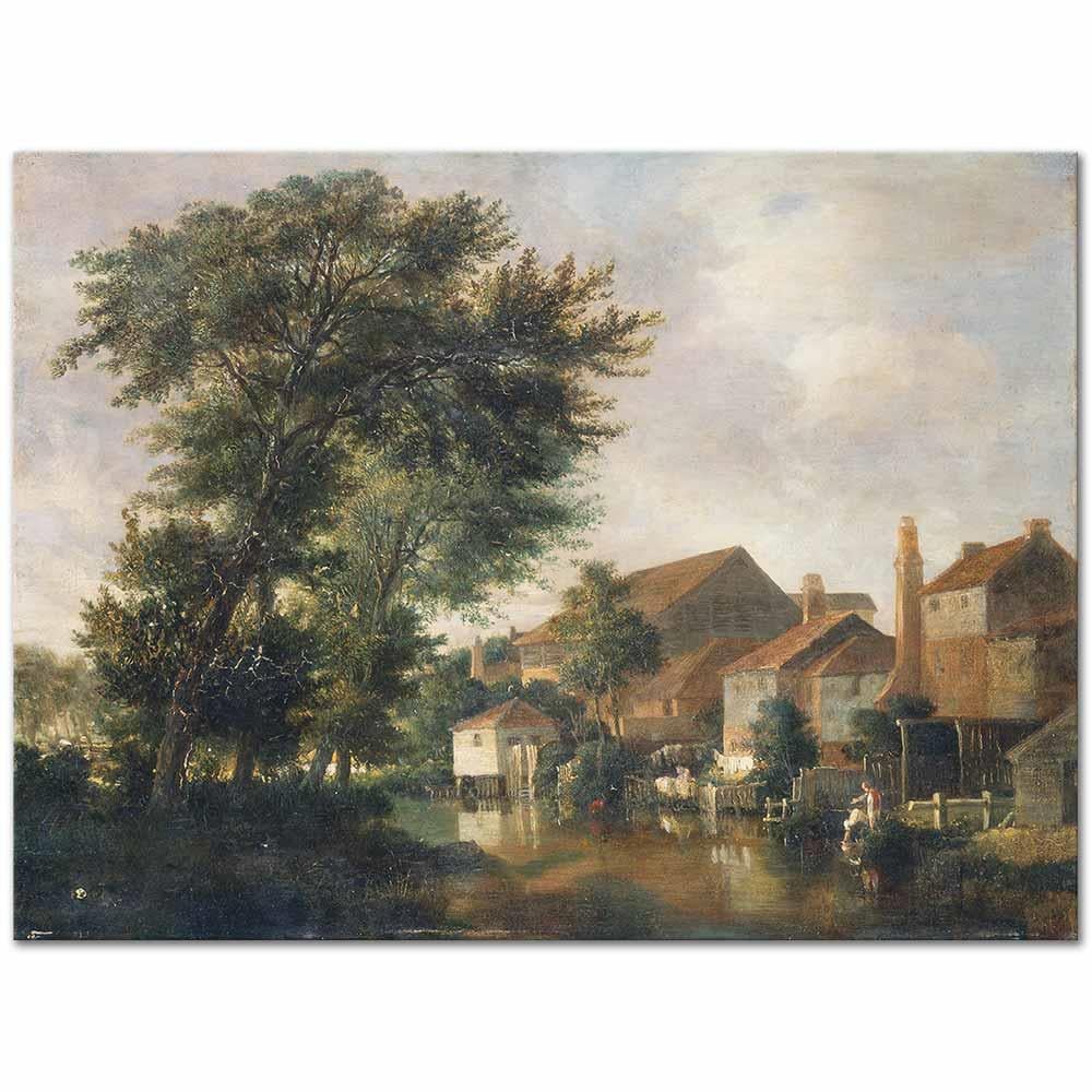 The River Wensum Norwich by John Crome as Art Print