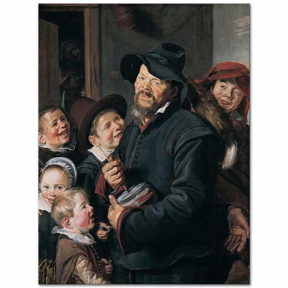 The Rommel-Pot Player by Frans Hals as Art Print
