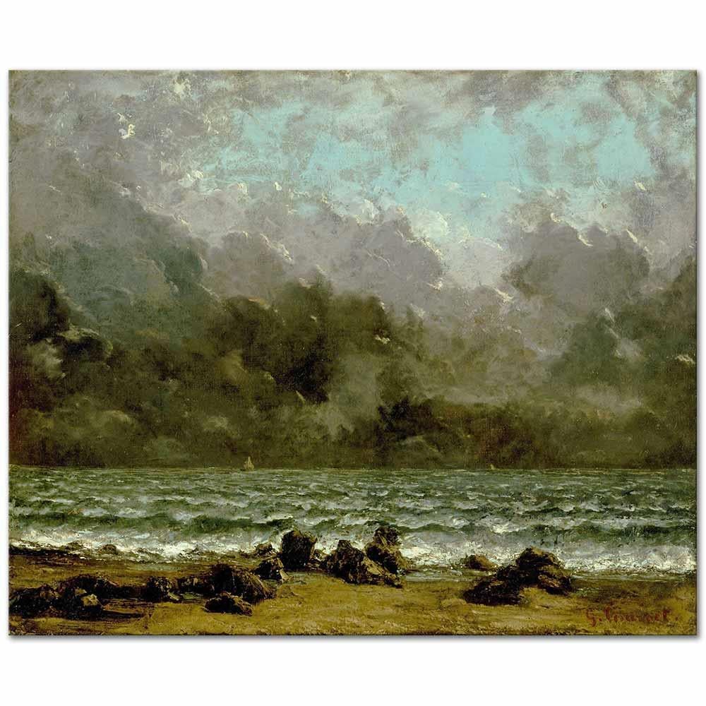The Sea by Gustave Courbet as Art Print