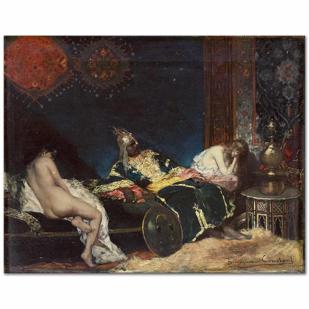 The Serbian Concubine by Jean Joseph Benjamin Constant as Art Print