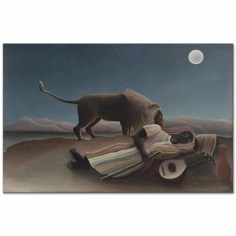 The Sleeping Gypsy by Henri Rousseau as Art Print
