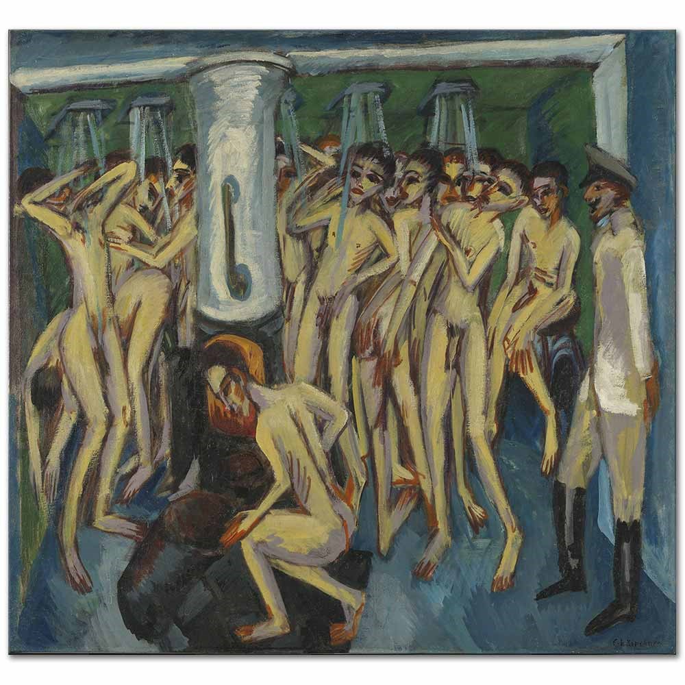 Ernst Ludwig Kirchner Asker Banyosu Kanvas Tablo