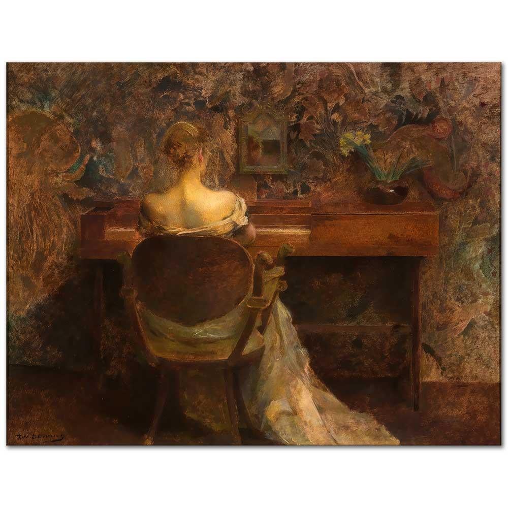 The Spinet by Thomas Wilmer Dewing as Art Print