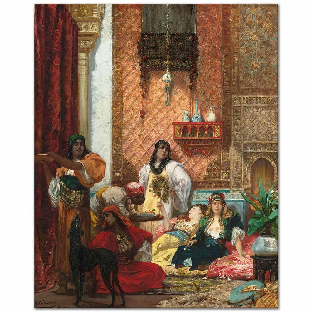 The Sultan's Favorites by Georges Clairin as Art Print