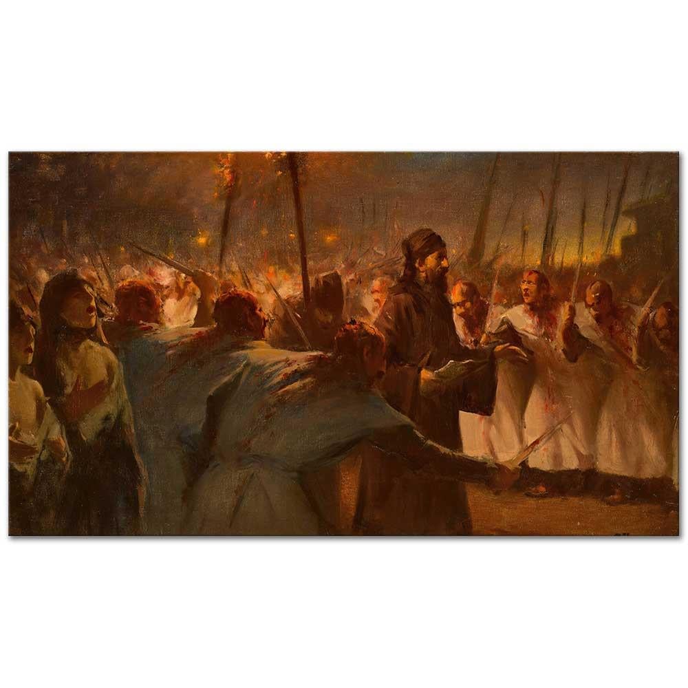 Fausto Zonaro Muharrem Ayının Onuncu Günü Kanvas Tablo
