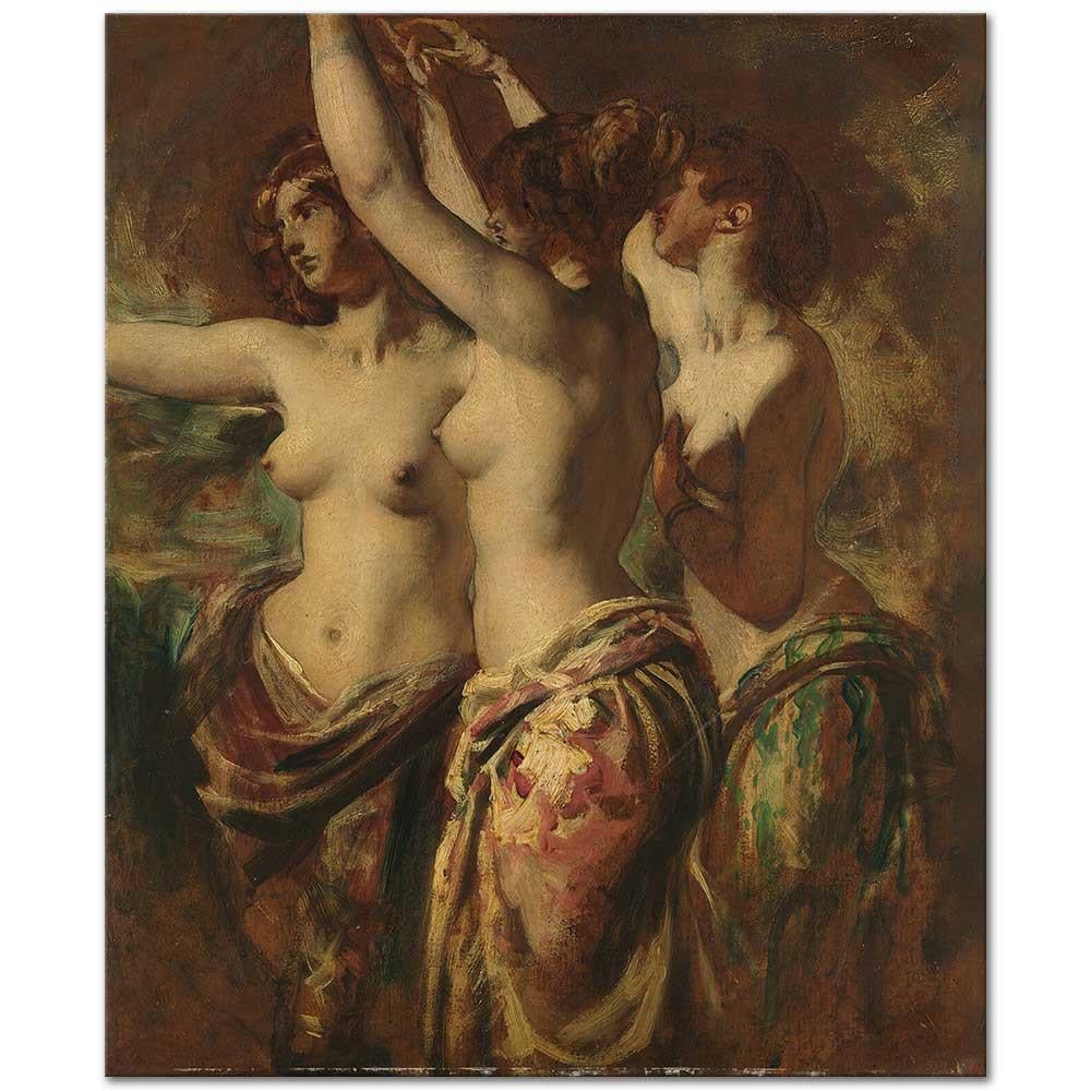 The Three Graces by William Etty as Fine Art Print