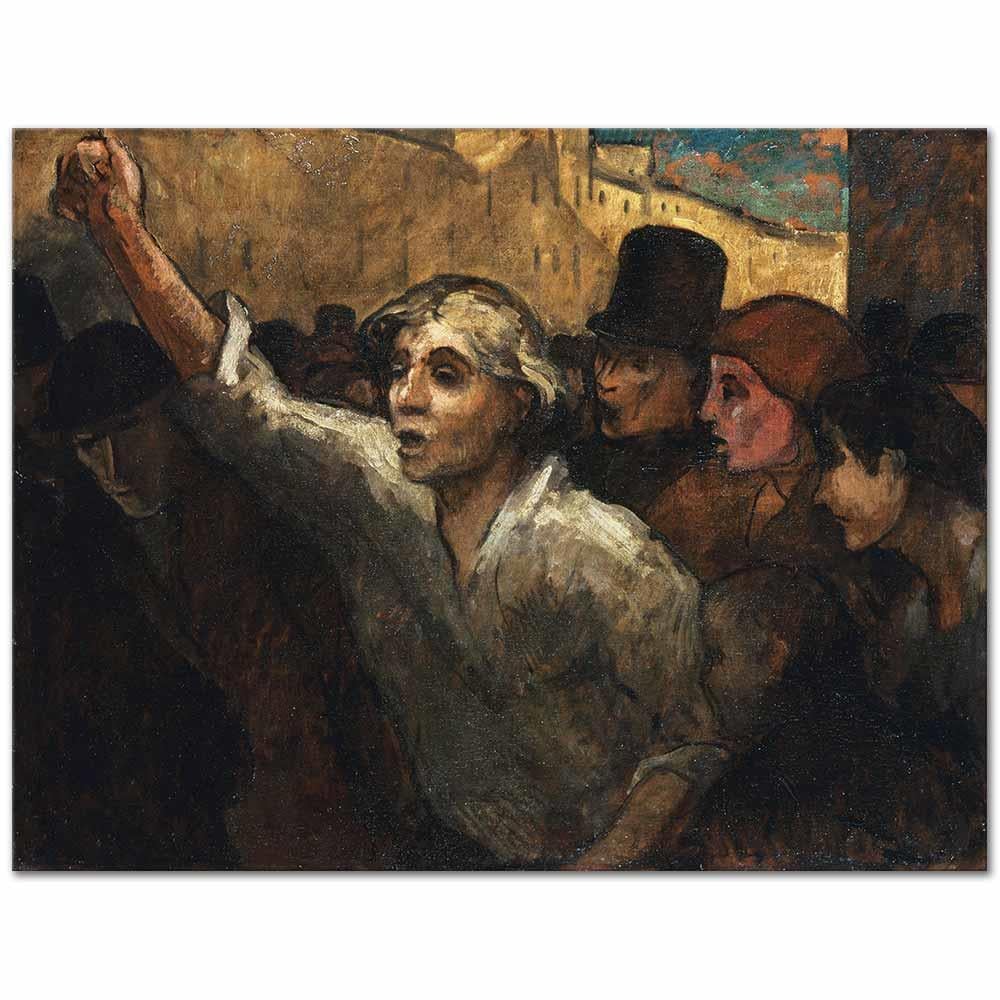 Honore Daumier İsyan Kanvas Tablo