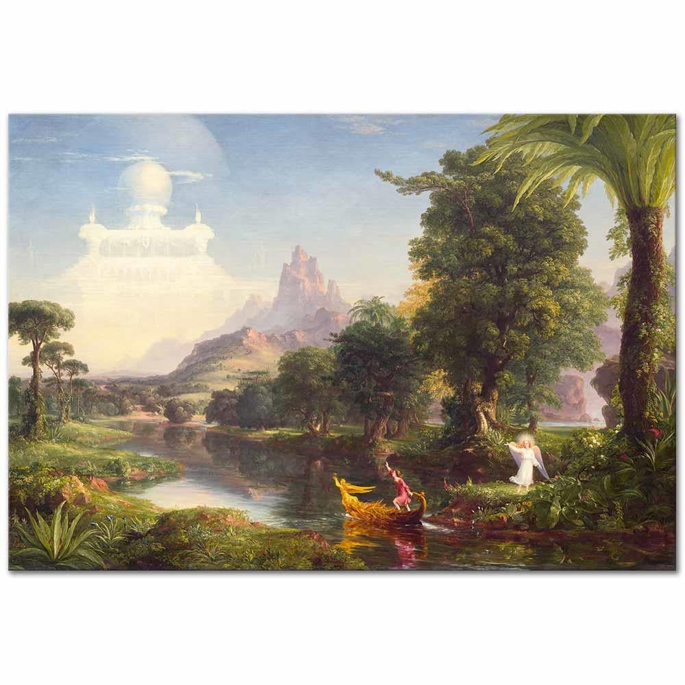 Thomas Cole Yaşam Yolculuğu Gençlik Kanvas Tablo