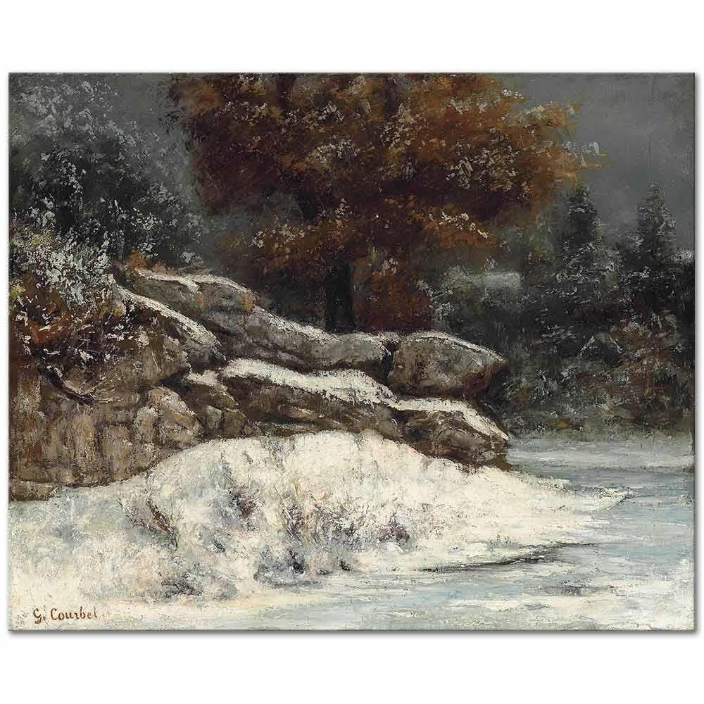 The Winter by Gustave Courbet as Art Print